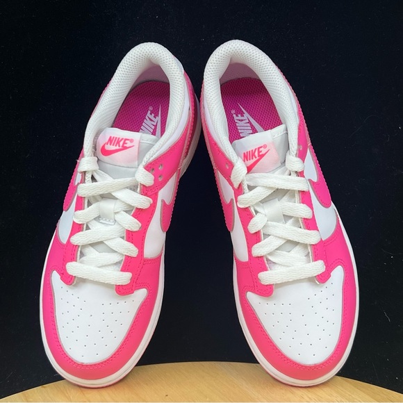 Nike Dunk Low Laser Fuchsia Pre School Sizes FB9108-102 Nike Dunk Pink - Picture 6 of 9